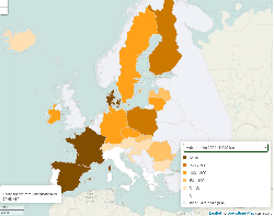 Sommergerste Anbaufläche Europa 2012-2023
