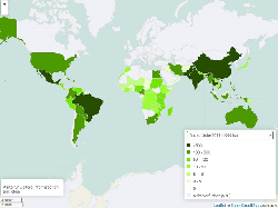 Zuckerrohr Anbaufläche weltweit 1961-2021