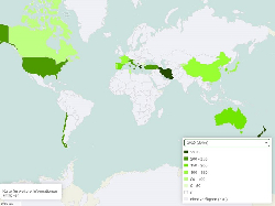 Kiwi Ertrag weltweit 1961-2021