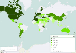 Paprika Ertrag weltweit 1961-2021